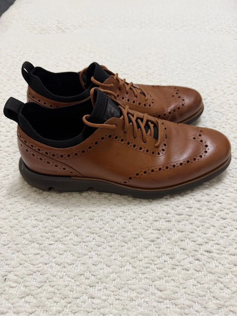 Cole Haan Men’s 4 Zerogrand Brown Wingtip Oxford Men’s Size 10
